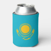 Flag of Kazakhstan 缶クーラー (缶正面)