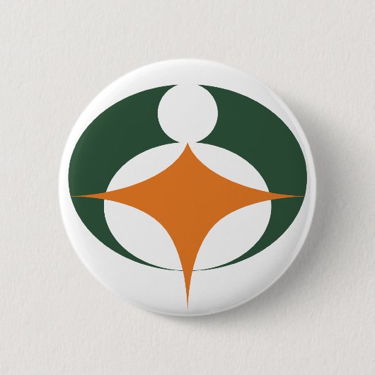 Flag of Koga, Shiga, Japan 缶バッジ (正面)