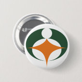 Flag of Koga, Shiga, Japan 缶バッジ (正面&裏面)