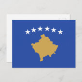 Flag of Kosovo ポストカード (正面/裏面)