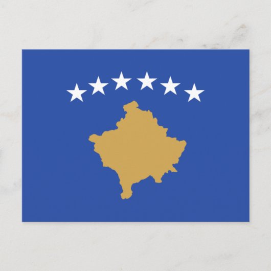 Flag of Kosovo ポストカード (正面)