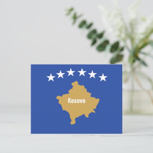 Flag of Kosovo ポストカード (スタンド正面)