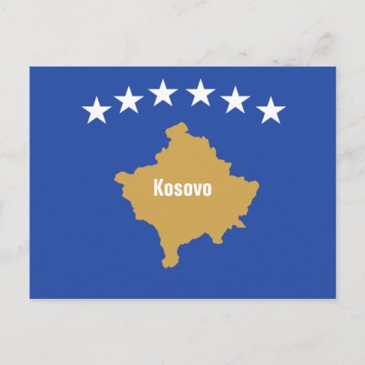 Flag of Kosovo ポストカード (正面)