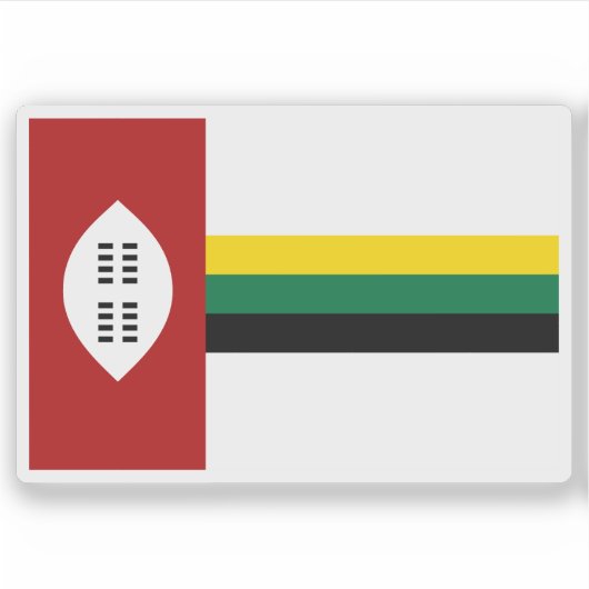 Flag of KwaZulu (1977-1985), Rep. of South Africa シール (正面)