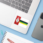 Flag of KwaZulu (1985-1984), Rep. of South Africa シール (ノートパソコンとiPhone)