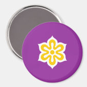 Flag of Kyoto Prefecture, Japan マグネット (正面/裏面)