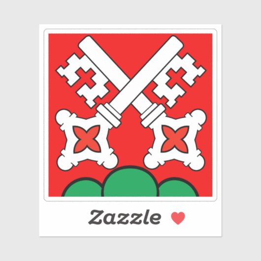 Flag of La Neuveville district, Switzerland シール (シート)