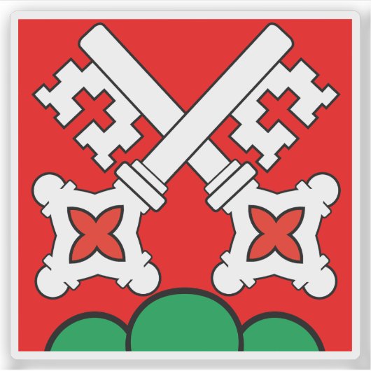 Flag of La Neuveville district, Switzerland シール (正面)