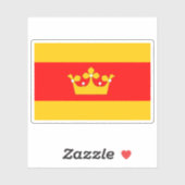 Flag of Lanškroun, Czech Republic シール (シート)