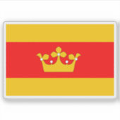 Flag of Lanškroun, Czech Republic シール (正面)