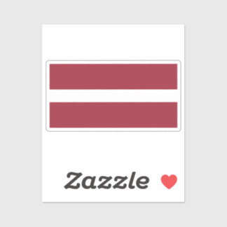 Flag of Latvia custom-cut  シール