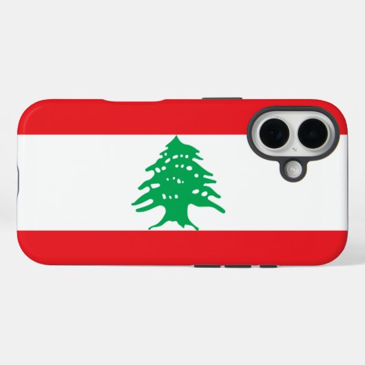 Flag of Lebanon Case-Mate iPhoneケース (裏面 (横))
