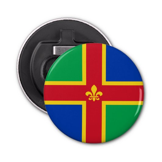Flag of Lincolnshire Bottle Opener 栓抜き (正面)