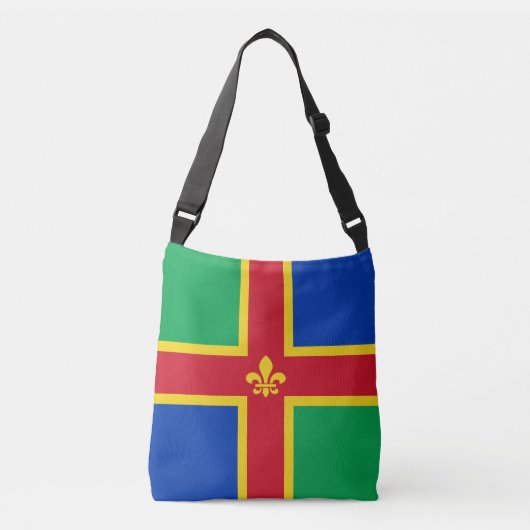 Flag of Lincolnshire Crossbody Bag クロスボディバッグ (正面)