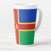 Flag of Lincolnshire Latte Mug カフェラテマグ (右アングル)