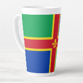 Flag of Lincolnshire Latte Mug カフェラテマグ (左アングル)
