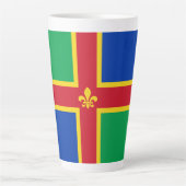 Flag of Lincolnshire Latte Mug カフェラテマグ (正面)