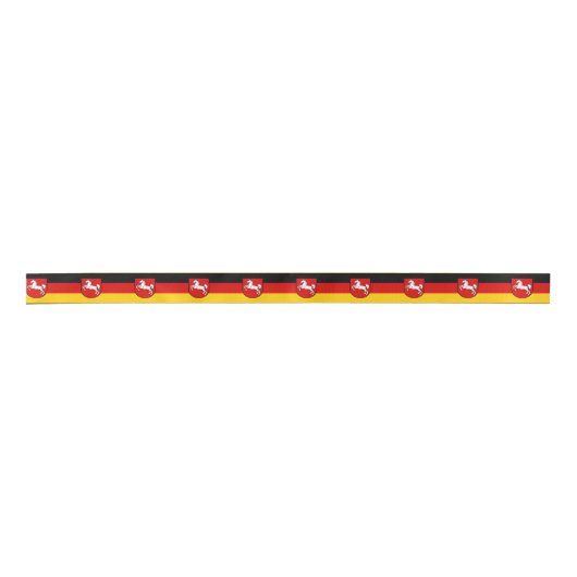 Flag of Lower Saxony Satin Ribbon サテンリボン (正面)