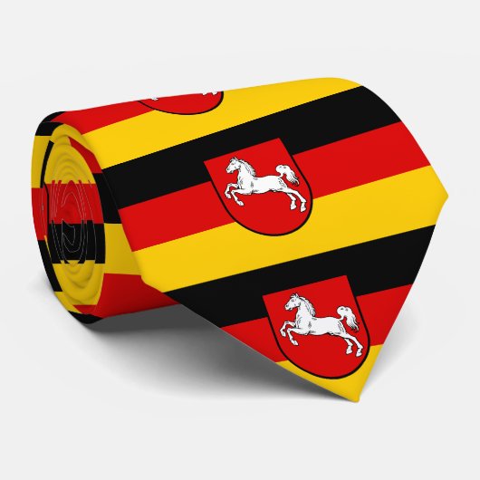 Flag of Lower Saxony Tie ネクタイ (ロール)