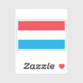 Flag of Luxembourg custom-cut  シール (シート)