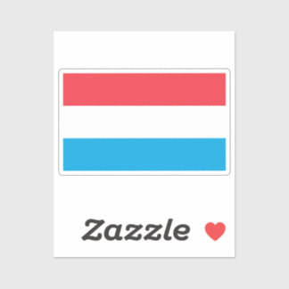 Flag of Luxembourg custom-cut  シール