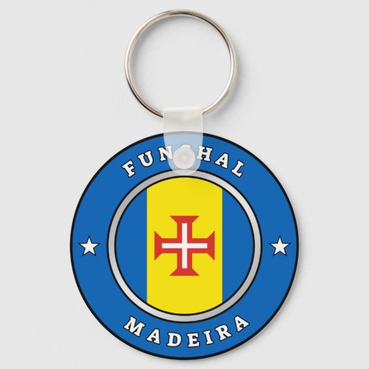 Flag Of Madeira & Text キーホルダー (正面)