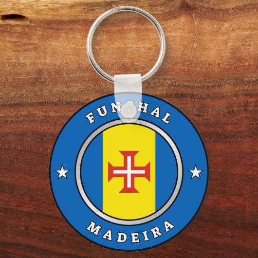 Flag Of Madeira & Text キーホルダー (正面)
