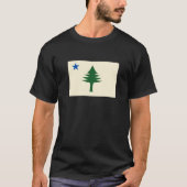 Flag of Maine 1901 Maine State Flag Pine Tree Stat Tシャツ (正面)