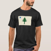 Flag of Maine 1901 Maine State Flag Pine Tree Stat Tシャツ (正面)
