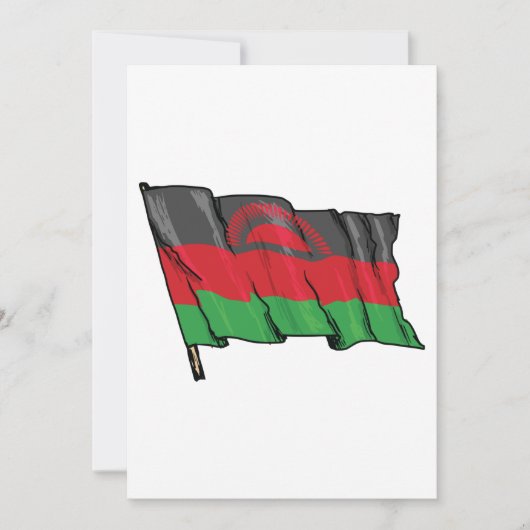Flag Of Malawi 招待状 (正面)