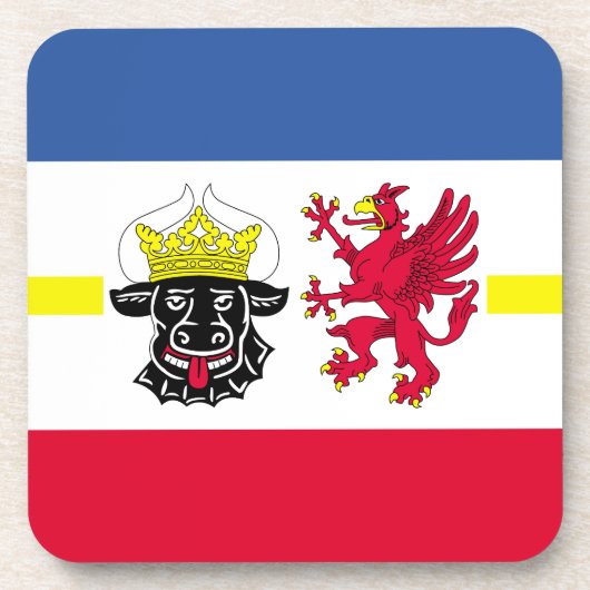 Flag of Mecklenburg-Western Pomerania Coaster コースター (正面)