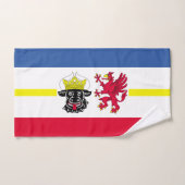 Flag of Mecklenburg-Western Pomerania Hand Towel ハンドタオル (ハンドタオル)