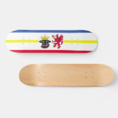 Flag of Mecklenburg-Western Pomerania Skateboard スケートボード (横)