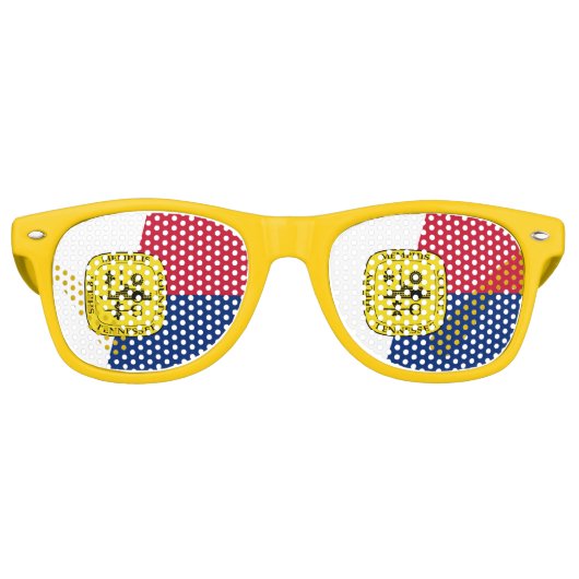 Flag of Memphis, Tennessee Retro Sunglasses レトロサングラス (正面)