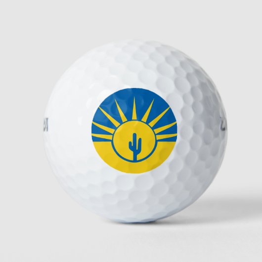 Flag of Mesa, Arizona Golf Balls ゴルフボール (正面)