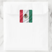 Flag of mexico スクエアシール (バッグ)