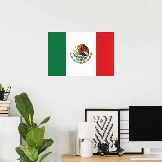 Flag of Mexico ポスター (ホームオフィス)