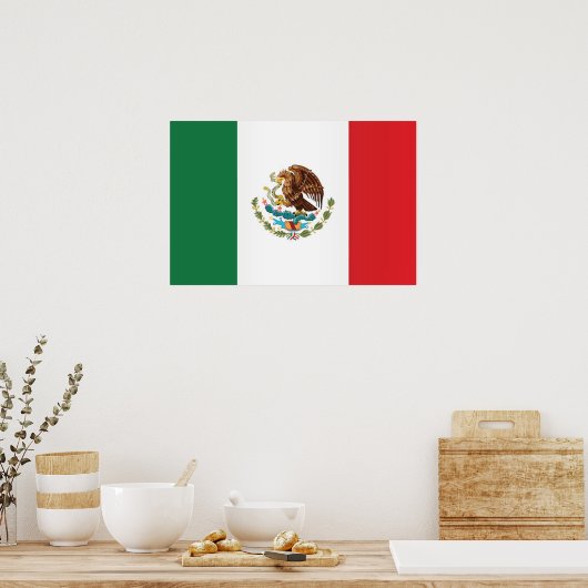 Flag of Mexico ポスター (キッチン)