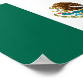 Flag of Mexico ポスター (角)