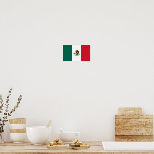 Flag of Mexico ポスター (キッチン)