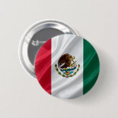 Flag of mexico 缶バッジ (正面&裏面)