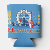 Flag of Milwaukee, Wisconsin Can Cooler 缶クーラー (裏面)