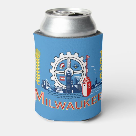 Flag of Milwaukee, Wisconsin Can Cooler 缶クーラー (缶裏面)