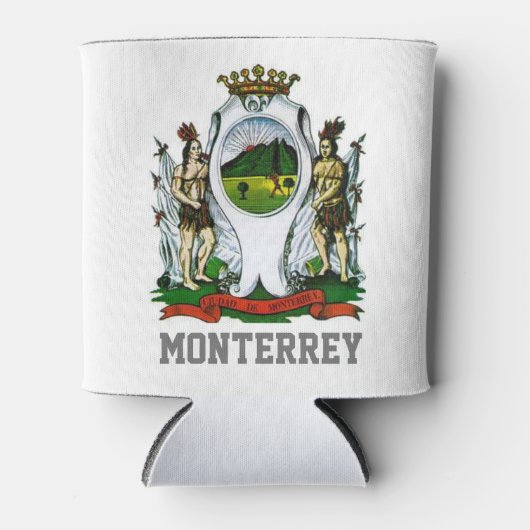 Flag of Monterrey, Nuevo León - MEXICO 缶クーラー (正面)