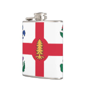 Flag of Montreal, Quebec Flask フラスク (左)