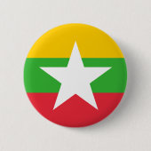 Flag of Myanmar Button 缶バッジ (正面)