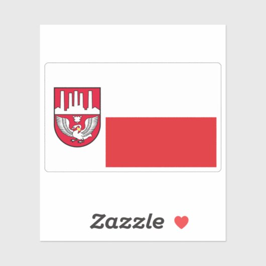 Flag of Neumünster, Germany シール (シート)