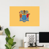 Flag of New Jersey ポスター (ホームオフィス)