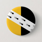Flag of Norfolk Pinback Button 缶バッジ (正面)