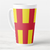 Flag of Northumberland Latte Mug カフェラテマグ (左アングル)